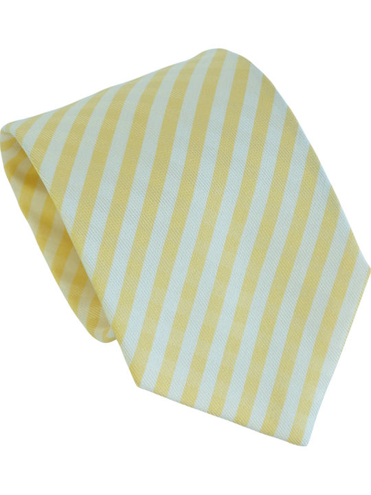 Pierre Cardin Men's Tie Silk Printed in Yellow Color