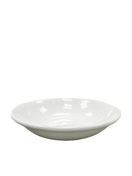 XM-Casa Plate Shallow made of Porcelain White with Diameter 23cm 6pcs