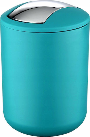 Wenko Brasil Waste Bin Plastic Push Blue 2L
