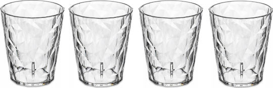 Koziol Set de pahare pentru apa din Sticlă 250ml 4buc