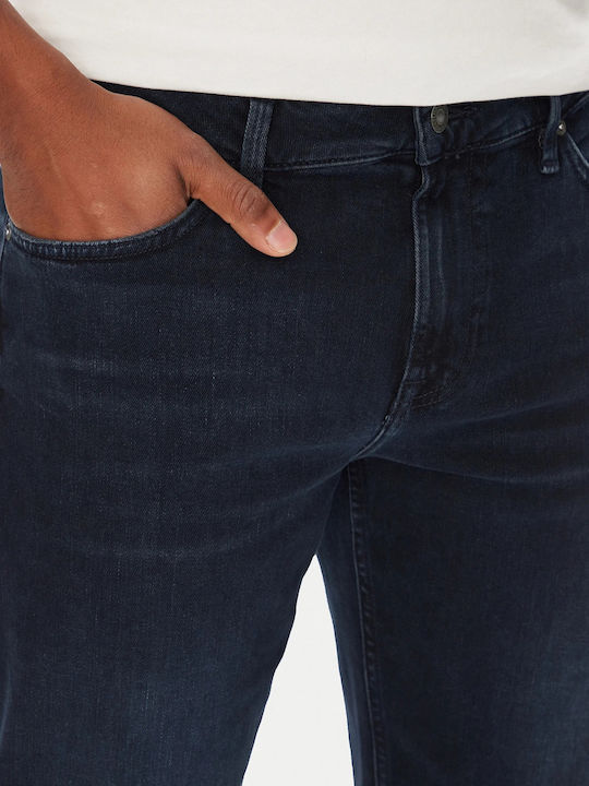 Angels Men's Elastic Jeans Pants With Slim Straight Fit Navy Blue