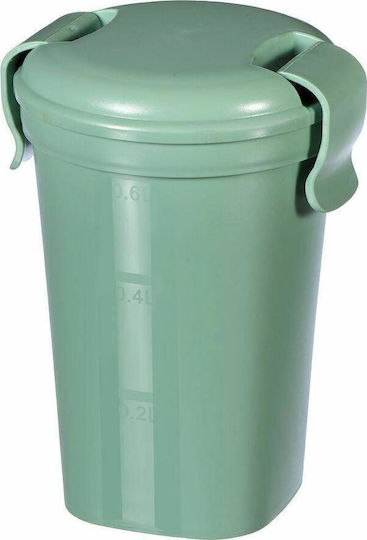 Food Container Cup Cup L 0.6l Smart Eco To Go Ø11x17cm Soft Green Food Container Cup Cup L 0.6l Smart Eco To Go Ø11x17cm Soft Green