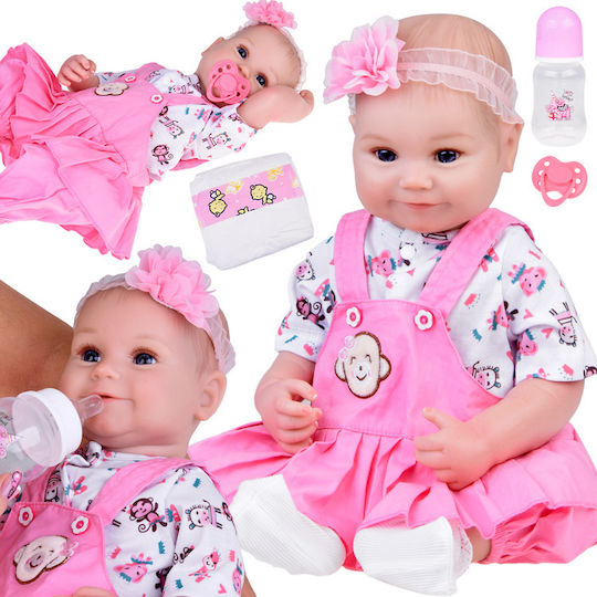 Baby Doll In Pink Romper Frill + Accessories Za5359