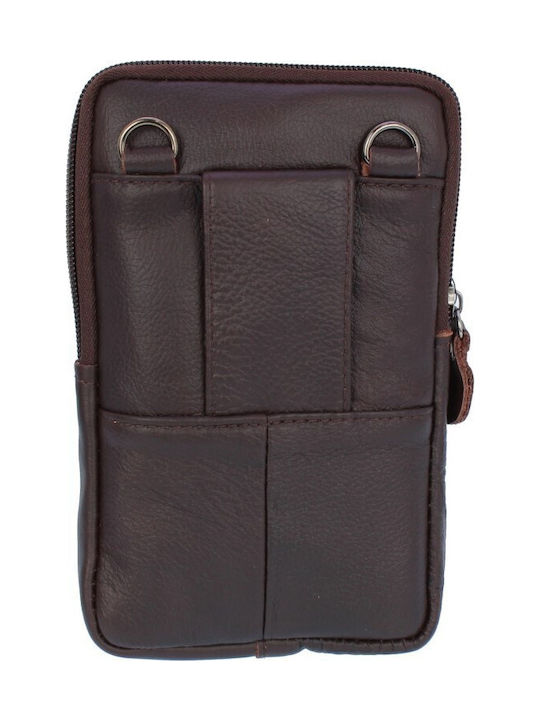 Leder Herren Schulter / Crossbody Braun Tasche