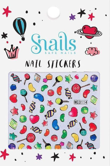 Snails Stickers Candy Blust Manicure Game