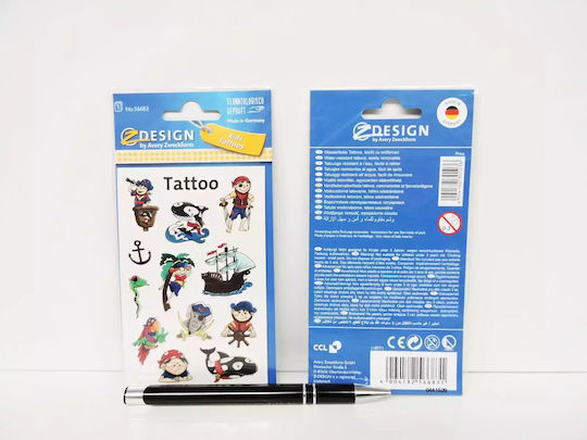 Avery Pirate Kinder Tattoos