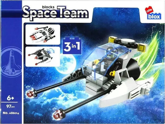 Alleblox Cuburi De Construit Space Team Pentru 6+ Ani 97 Bucăți