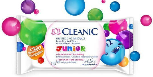 Cleanic Μωρομάντηλα χωρίς Οινόπνευμα & Parabens 15τμχ