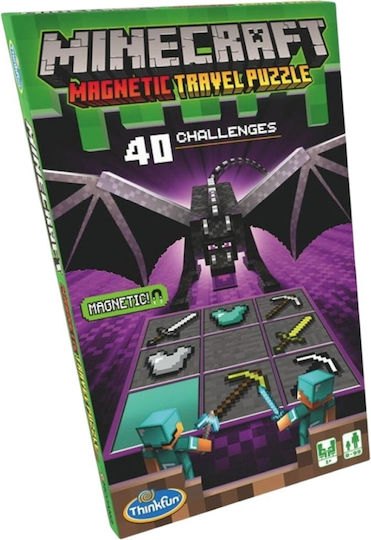Настолна игра Minecraft – Das Magnetische Reisespiel за 1+ играчи 8+ години (GER) Think Fun