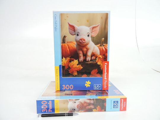 Παιδικό Puzzle Cute Cute Fall Piglet 300pcs Castorland