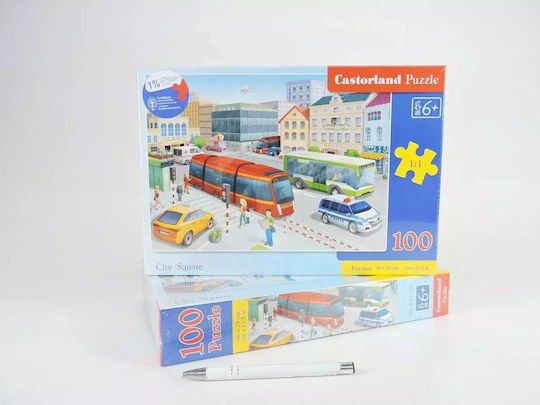Детски Пъзел City Square за 6+ години+ Години 100бр Castorland