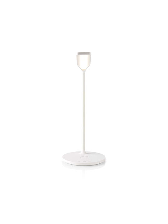 Nedis Led Schreibtischlampe Dimmer 15 W Kabelloses Ladegerät Weiß