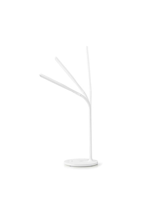 Nedis Led Desk Lamp Dimmer 15 W Cordless Charger White