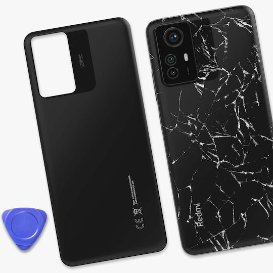 Clappio Replacement Battery Cover Xiaomi Redmi Note 12s Black