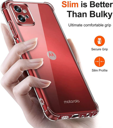 Back Cover Silicon Transparent (Moto G32)