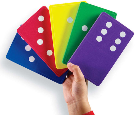 Επιτραπέζιο Παιχνίδι Jumbo Dominoes για 1+ Παίκτες 5+ Ετών Learning Resources