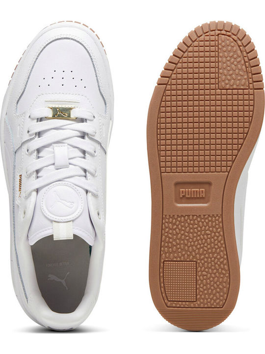 Carina Street Lux Damen Flatforms Sneakers Weiß