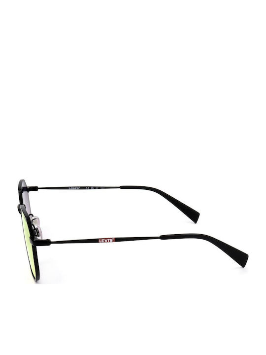 Levi's Unisex Sunglasses with Black Metal Frame and Red Gradient Mirror Lens LV1035/S 003/UW