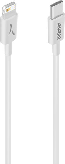 Usb-c Cable To Lightning Cable 20w Charge Synchronise Eco-design Akashi White