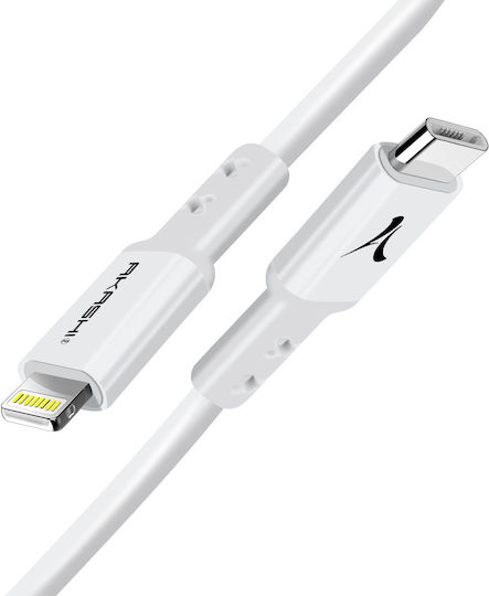 Akashi Cable Usb-c To Lightning Fast Charge 3a Synchro Charge 1.5m White