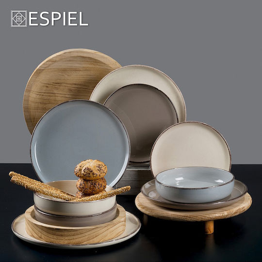 Espiel Tuscany Πιάτο Γλυκού Κεραμικό με Διάμετρο 22cm