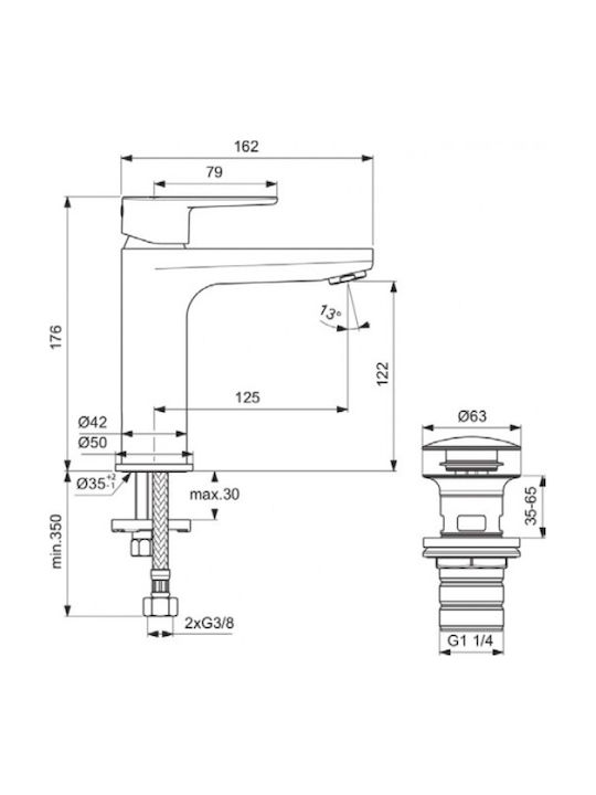 Ideal Standard Amestecare Robinet Chiuvetă Ideal Standard Amestecare Robinet Chiuvetă