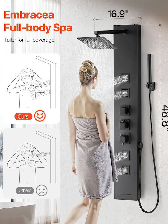 Vevor Hydro Massage Column 124cm Black