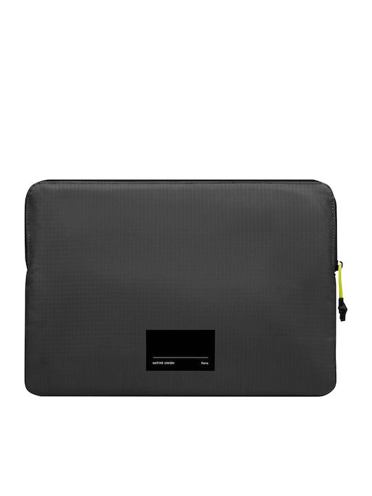 Native Union Reißverschluss-Hülle Macbook Pro 14'' Recycelter Wasserdichter Stoff Schwarz
