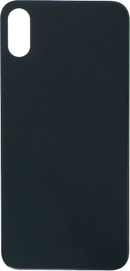 Apple Iphone Xs Battery Door Adhesive Large Hole Version Black Logo Oem
