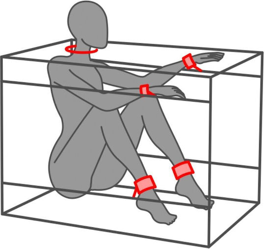 Kink Handschellen in Schwarz Farbe