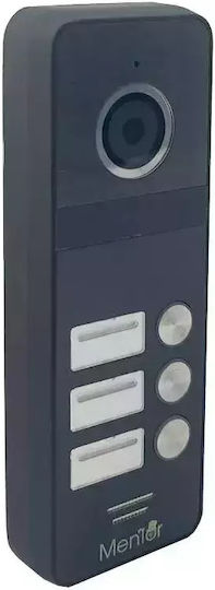 Post Exterior Interfon Video 3 Familii Wireless Wifi Ip65 2mp Full-hd Ir 4 Fire Mentor Sy065