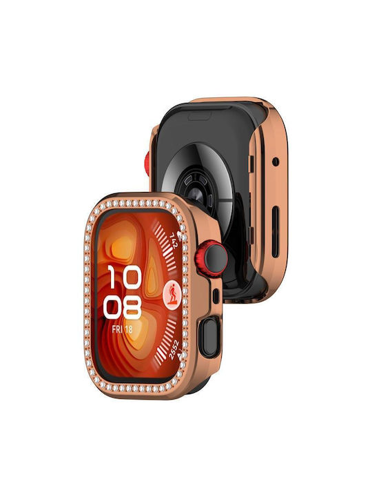 Half Coverage Hollow Carcasă de Plastic în culoarea Rose Gold pentru Huawei Watch Fit 4