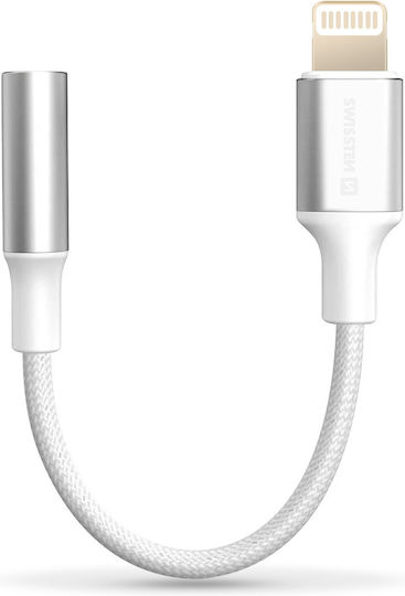 Swissten Lightning To 3.5mm Jack Audio Adapter Iphone White