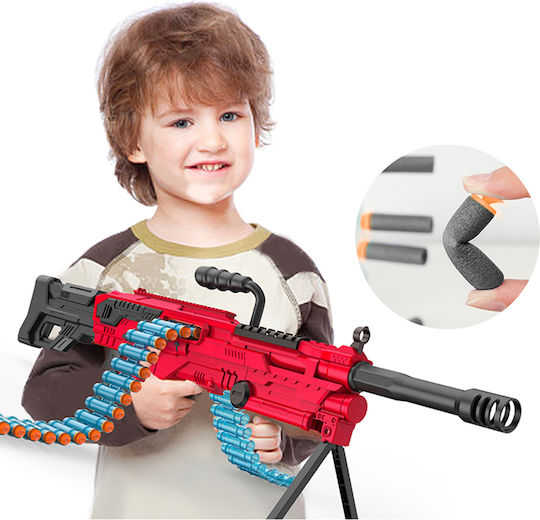 Techkidz Rafale Pușcă Sniper Motorizată cu Proiectile din Spumă Model Roșu Negru