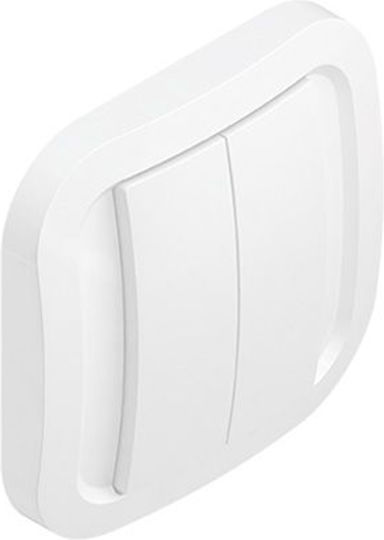 Nodon Wireless 2 Button Wall Switch Enocean Compatible White