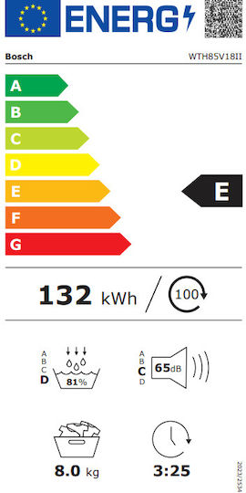 Bosch Serie 4 Tumble Dryer 8kg with Heat Pump