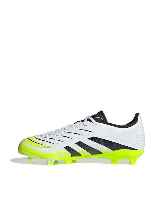 Predator League Kids Molded Soccer Shoes White