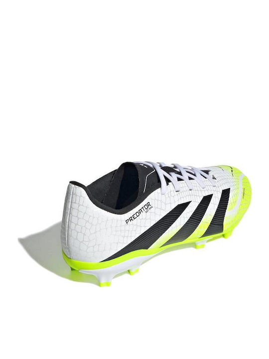 Predator League Kids Molded Soccer Shoes White