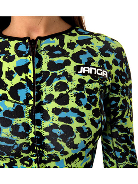 Janga Jumpsuit Wetsuit with Zip Green 2mm I-006880-57