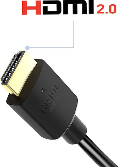 Swissten Hdmi 2.0 Cable 4k 60hz Tvs Gold-plated Connectors 2 M Black