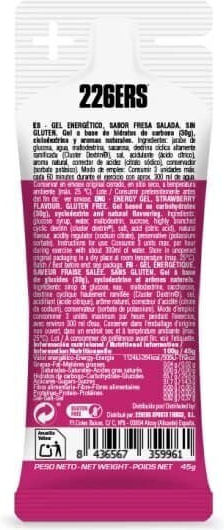 226ERS High Energy Gel 148mg Salty Strawberry 45gr
