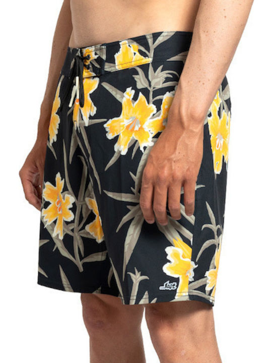 Men's Swimwear Bermuda Black with Patterns