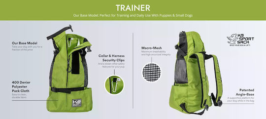 K9 Sport Sack Σακίδιο Πλάτης για Μεταφορά Σκύλου