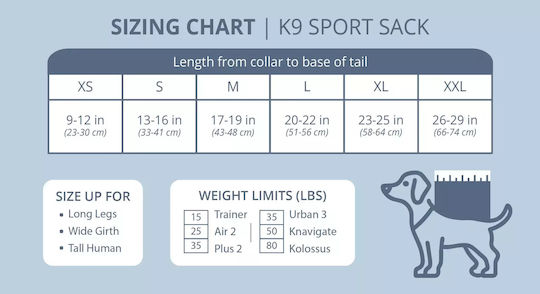 K9 Sport Sack Σακίδιο Πλάτης για Μεταφορά Σκύλου Γκρι
