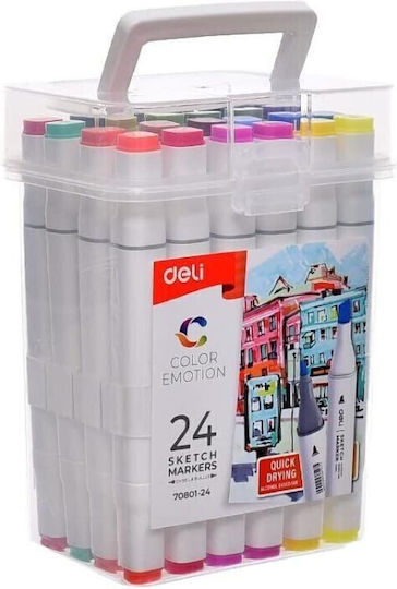 Deli Markere de Desen Set 24buc