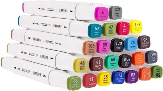 Deli Markere de Desen Set 24buc