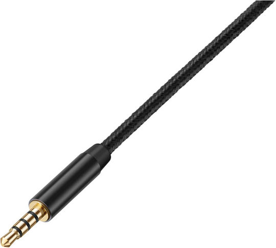 Avizar 3.5mm Audio Cable Gold-plated Braided Nylon Connectors 5m Black