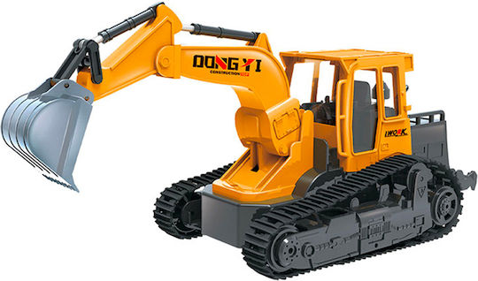 Techkidz 2.4ghz Remote Control Backhoe Sound Light Effects Yellow