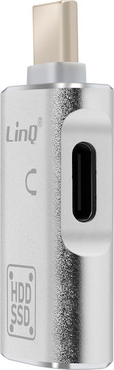 Linq Otg Usb Usb C La Usb C Adaptor Transfer Rapid De Date Argintiu