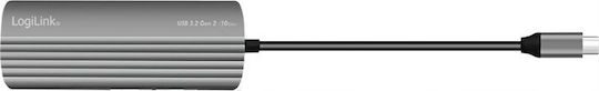 LogiLink Hub 7 Porturi USB 3.2 Cu Conectare USB-A / USB-C Gri